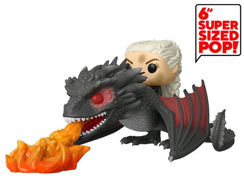 Figurine Funko Pop! Rides N°68 - Game Of Thrones - Daenerys On Fiery Drogon 15cm